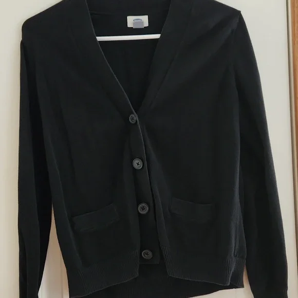 Old Navy Black Cardigan Sweater - Picture 3 of 3